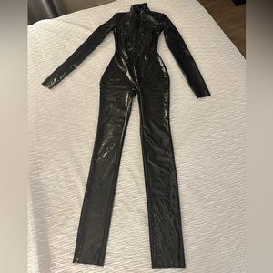 SKIMS STRECH VINAL CAT SUIT XS NEW W TAGS NEVER WORN SOLD OUT ON Website LIMITED